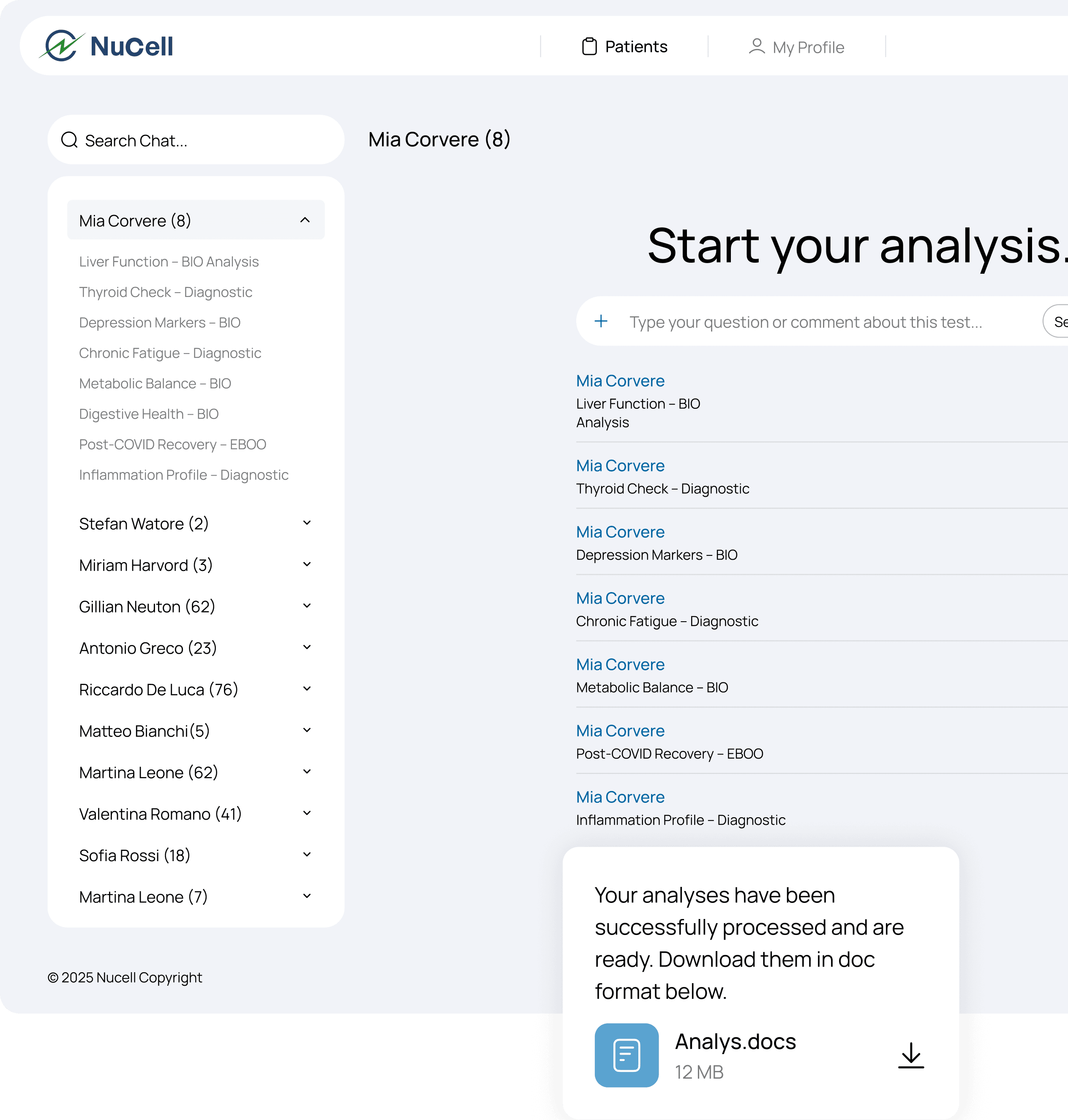 Nucell workspace preview